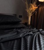 Damast posteljina za bračni ležaj u više boja / čaršaf sa lastišom - Slika 4